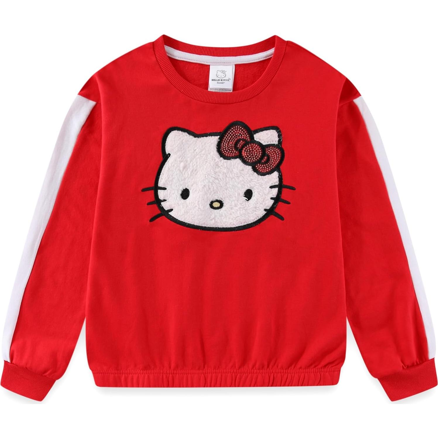 Conjunto Sudadera y Pantalones Hello Kitty Niñas Talla 5 Rojo