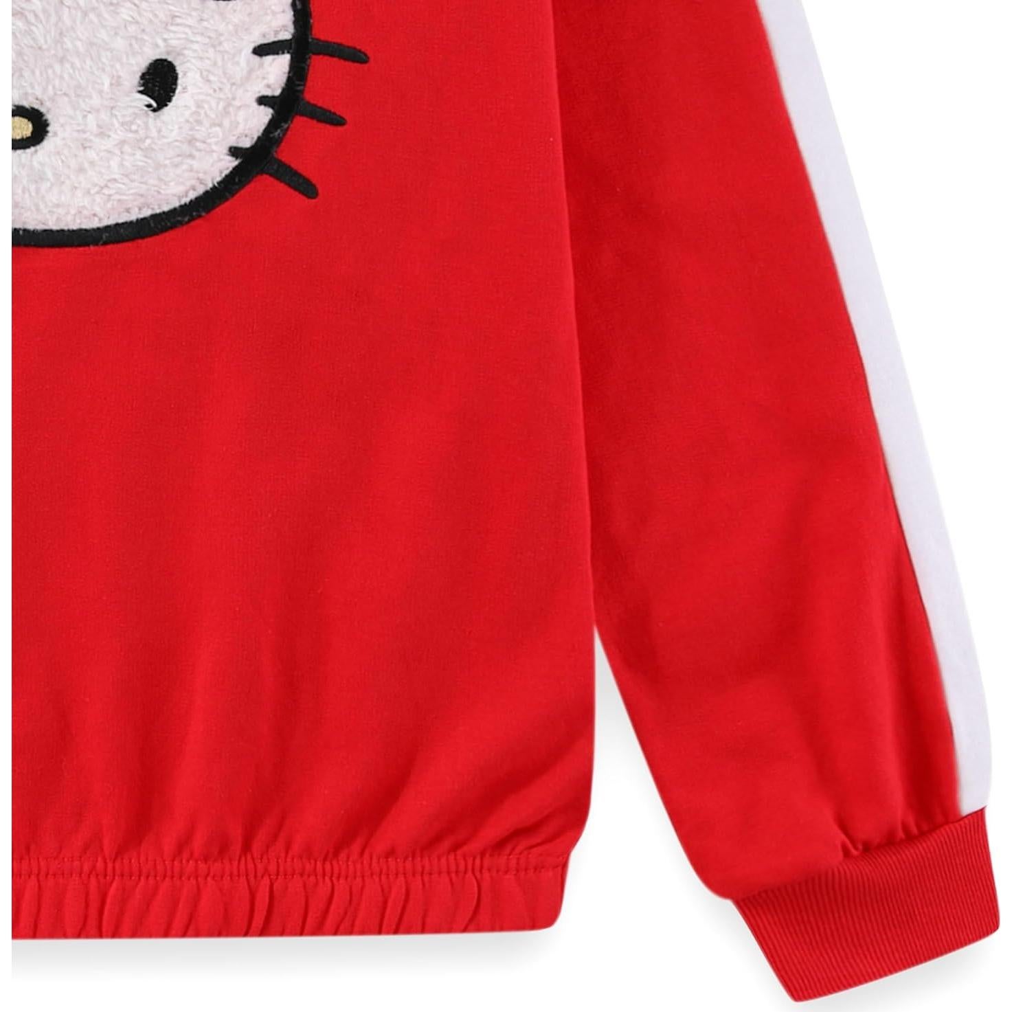 Conjunto Sudadera y Pantalones Hello Kitty Niñas Talla 5 Rojo