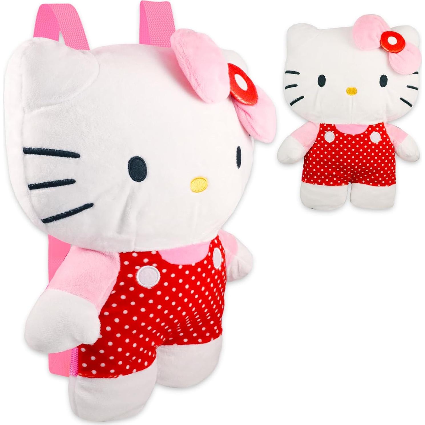 Mochila de Peluche Hello Kitty Crenstone 35.56 cm con Tatuajes