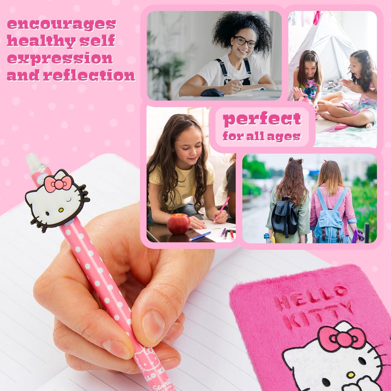 Diario Hello Kitty con Cerradura y Bolígrafo Rosa A5