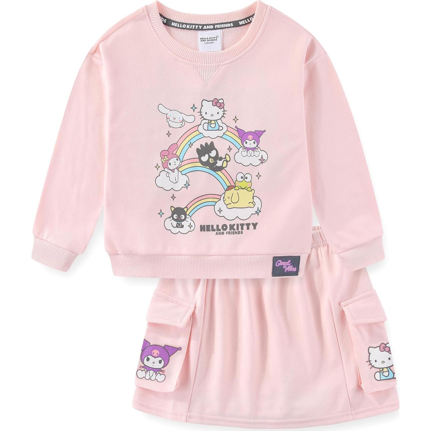 Conjunto Sudadera y Falda Skort Hello Kitty Niñas Grandes