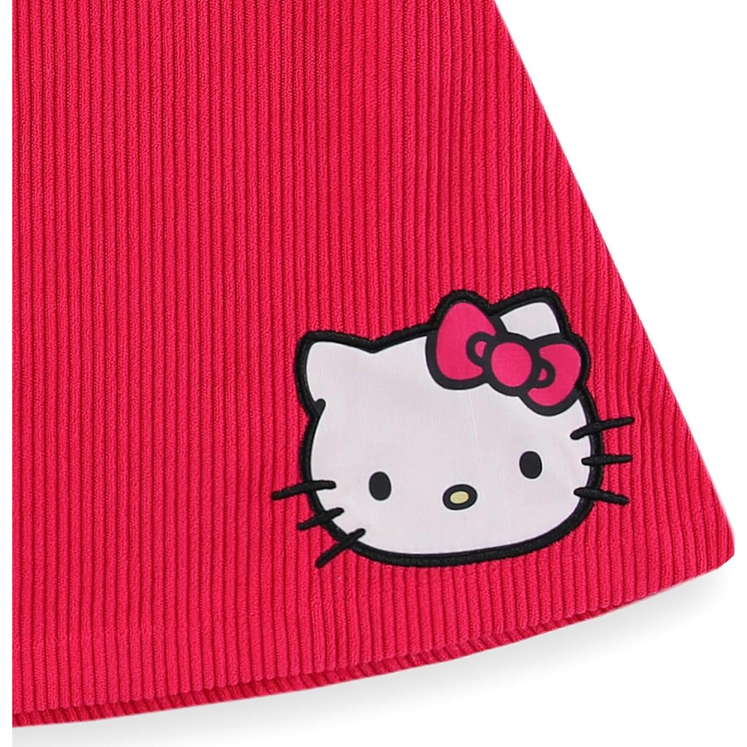 Conjunto Hello Kitty para Niñas Grandes - Camiseta y Falda de Pana