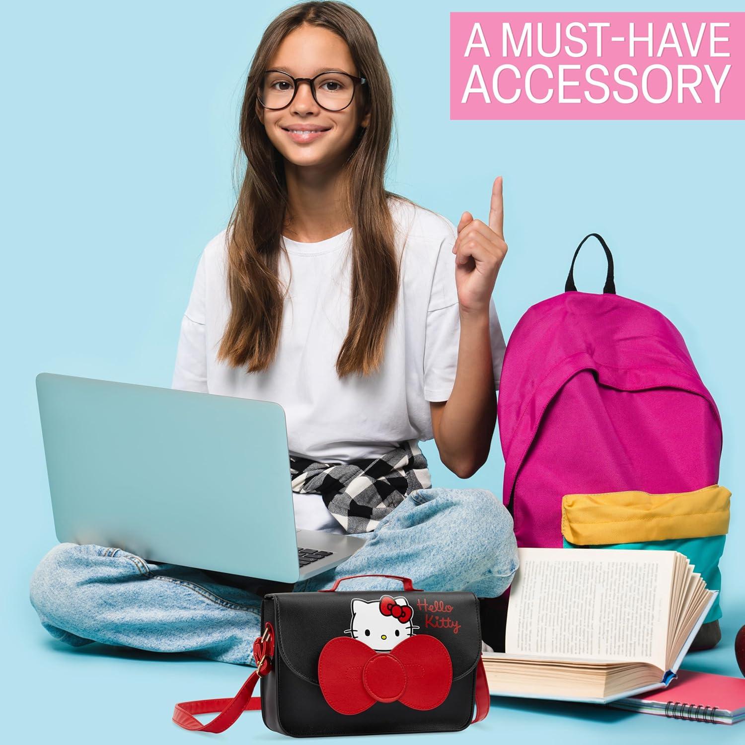 Bolsa Cruzada Hello Kitty Cerda para Niñas Kawaii 25x7cm