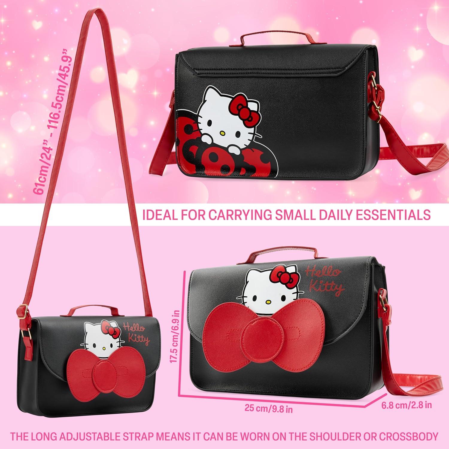 Bolsa Cruzada Hello Kitty Cerda para Niñas Kawaii 25x7cm