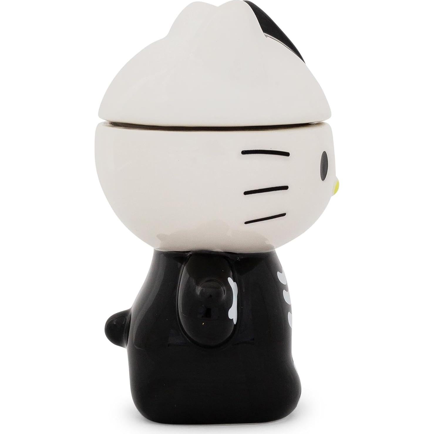 Tarro Cerámico Hello Kitty Esqueleto 15.24 cm para Snacks