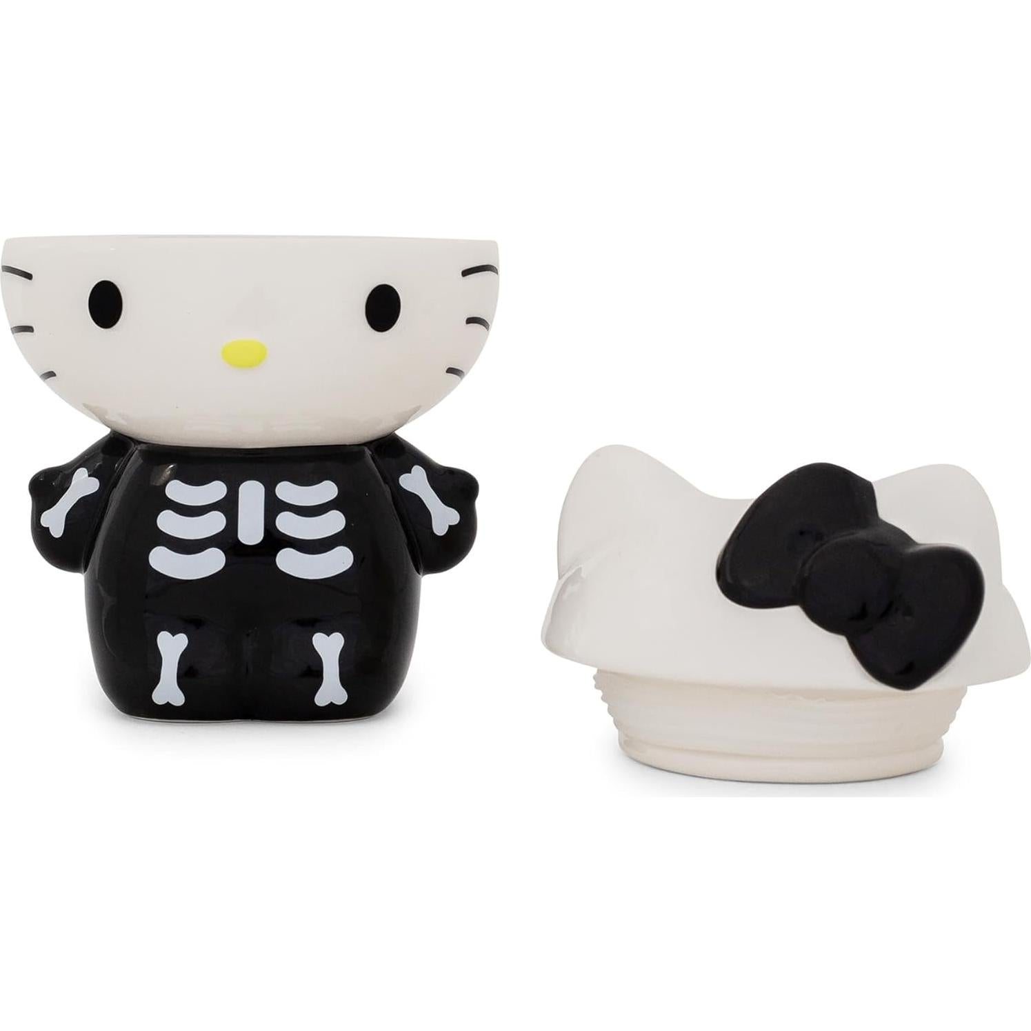 Tarro Cerámico Hello Kitty Esqueleto 15.24 cm para Snacks