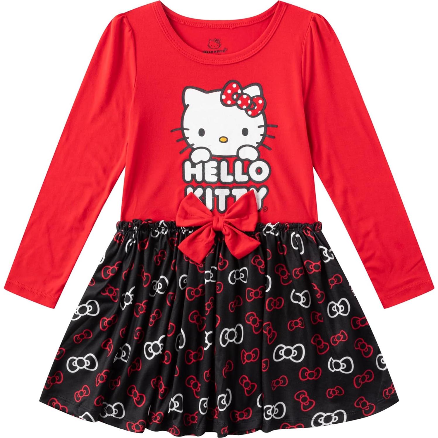Vestidos Hello Kitty Sanrio para Niñas - 2 Paquetes Talla 5