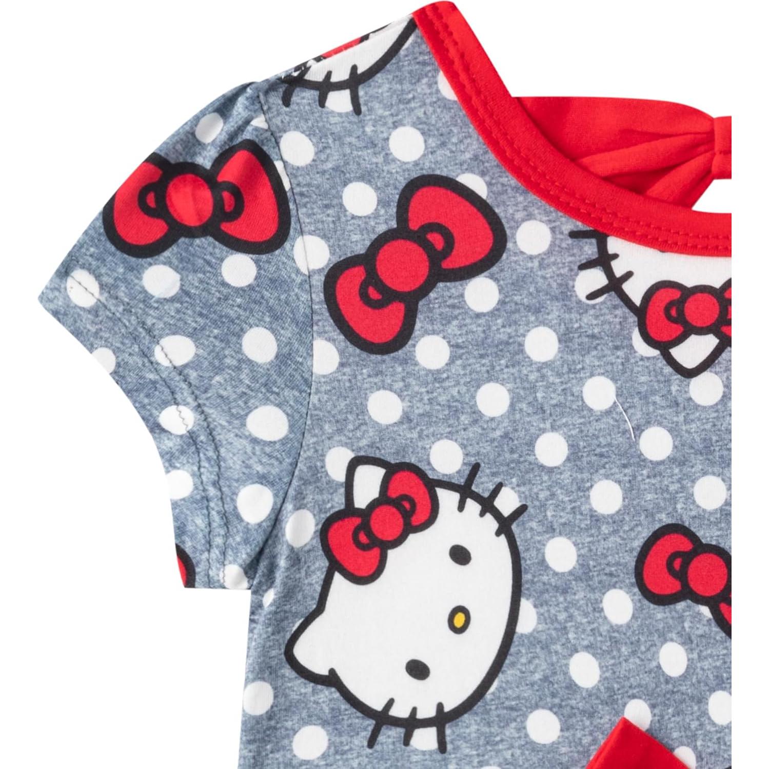 Vestidos Hello Kitty Sanrio para Niñas - 2 Paquetes Talla 5