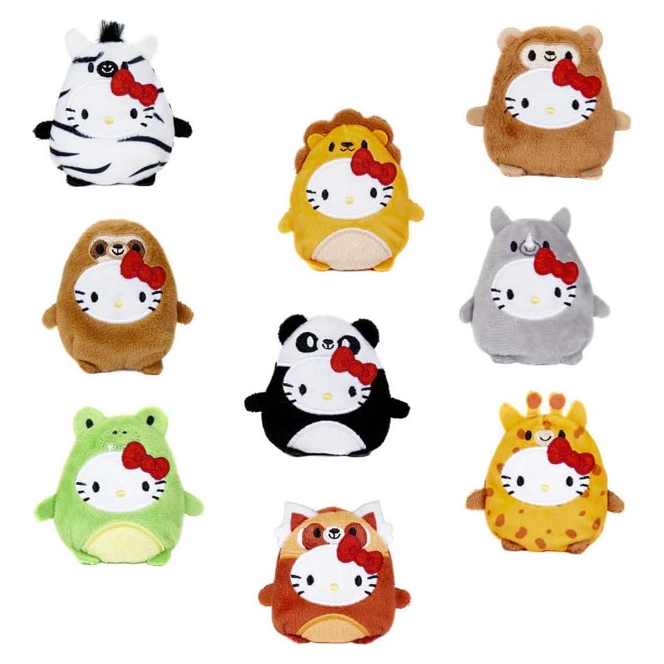 Huevo de peluche Hello Kitty Jungle Cutie Beans 7.6cm