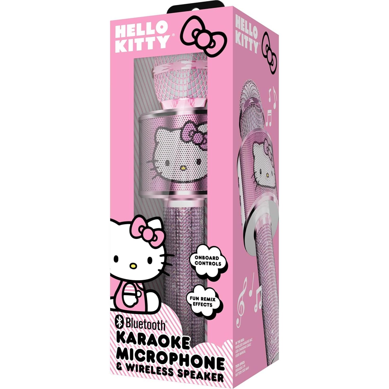 Micrófono de Karaoke Bluetooth Hello Kitty - Altavoz Inalámbrico
