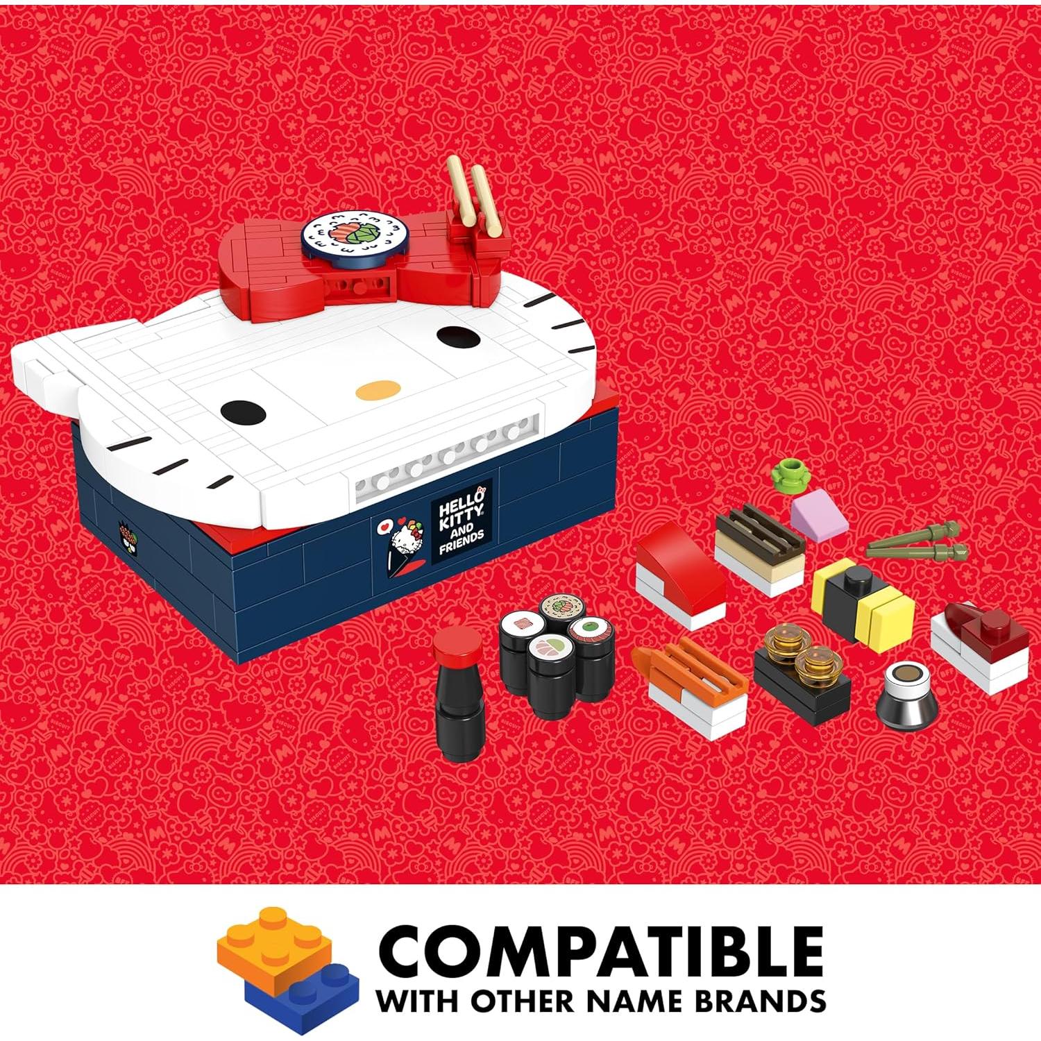 Caja Bento Hello Kitty Brickcraft 191 Piezas Multicolores