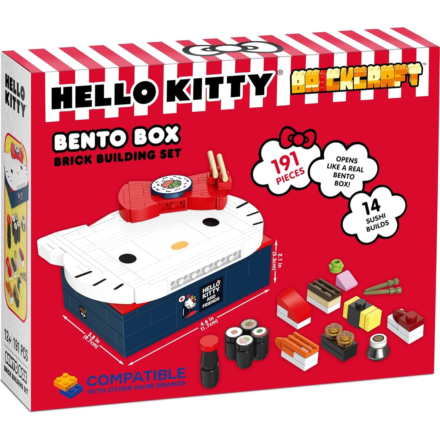 Caja Bento Hello Kitty Brickcraft 191 Piezas Multicolores