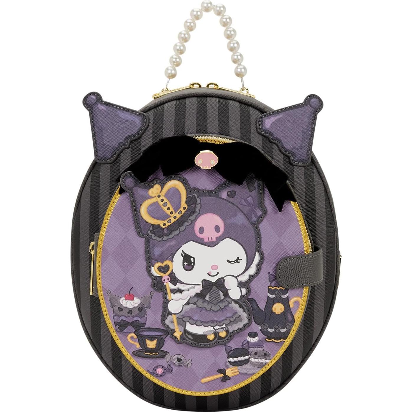 Mochila Mini Kuromi 20 Aniversario Loungefly 27.9x22.8 cm