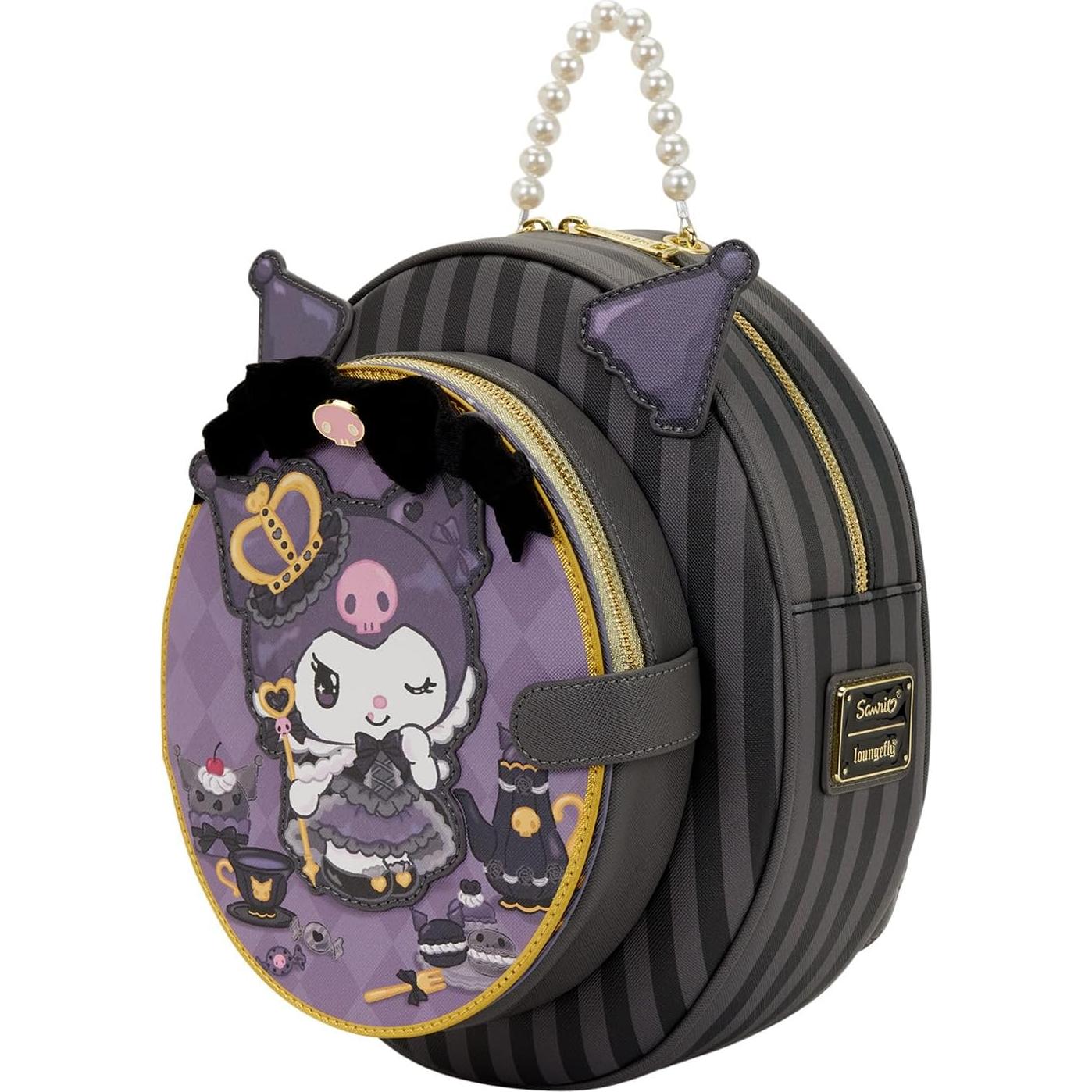 Mochila Mini Kuromi 20 Aniversario Loungefly 27.9x22.8 cm