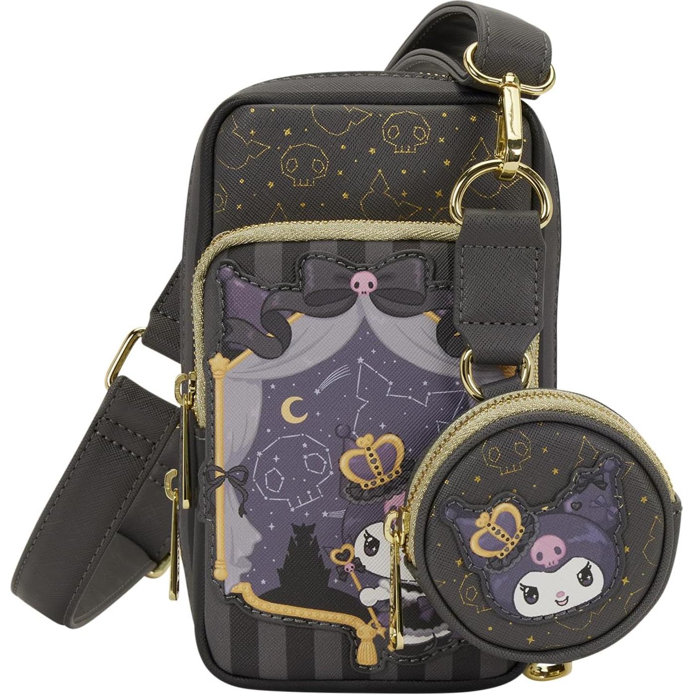 Bolso Cruzado Loungefly Kuromi 20 Aniversario con Monedero