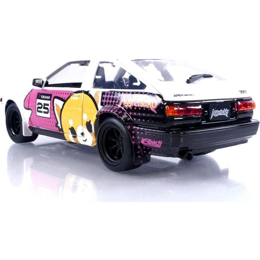 Coche de metal Jada Toys 1:24 Toyota Trueno AE86 Aggretsuko