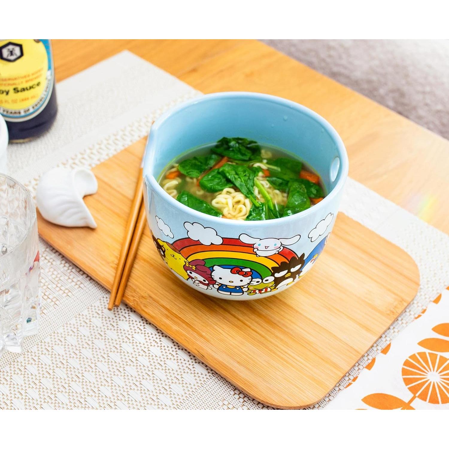 Juego de Vajilla Cerámica Hello Kitty Toynk - Tazón Ramen 590g
