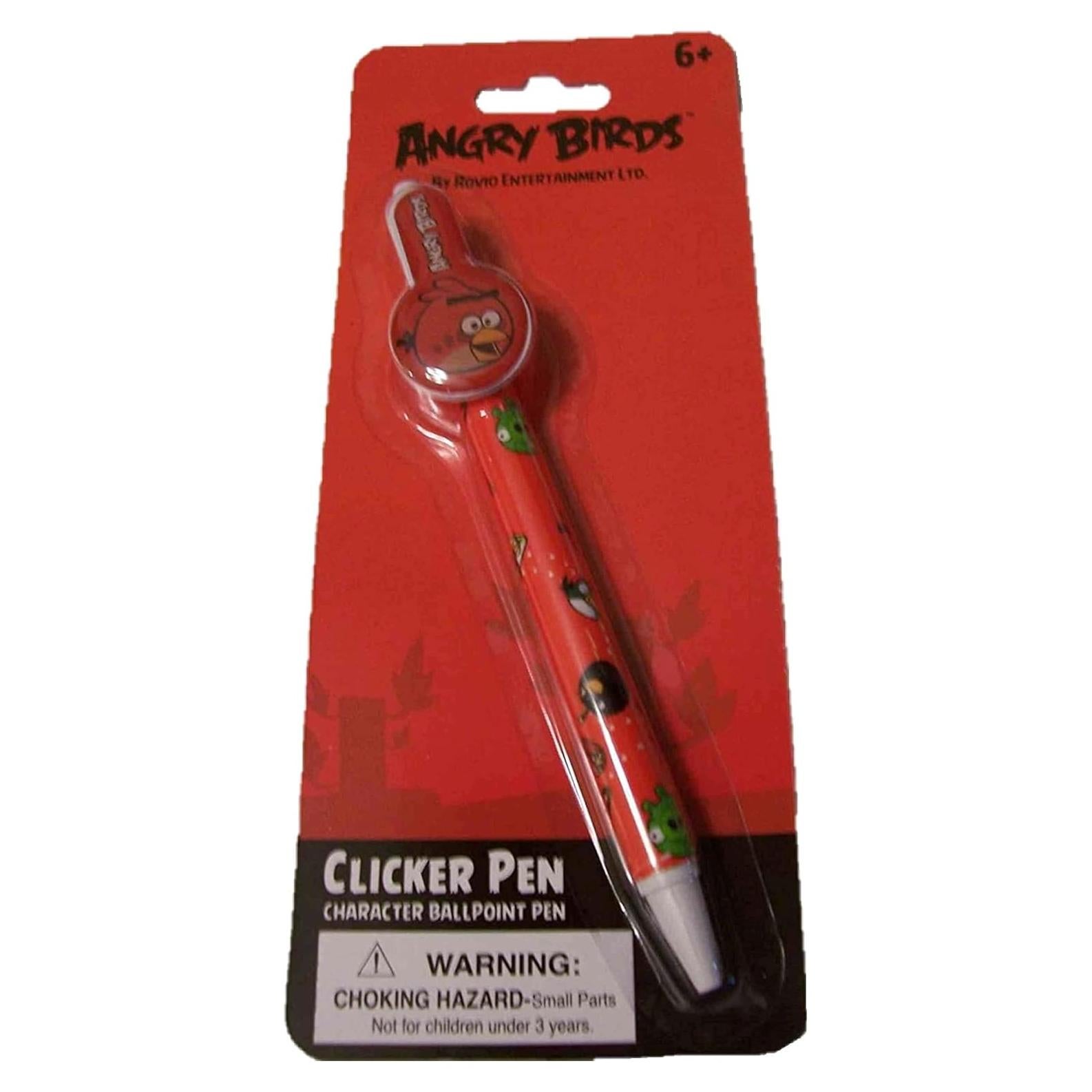 Bolígrafo Clicker Angry Birds Rovio Pájaro Rojo Decorativo