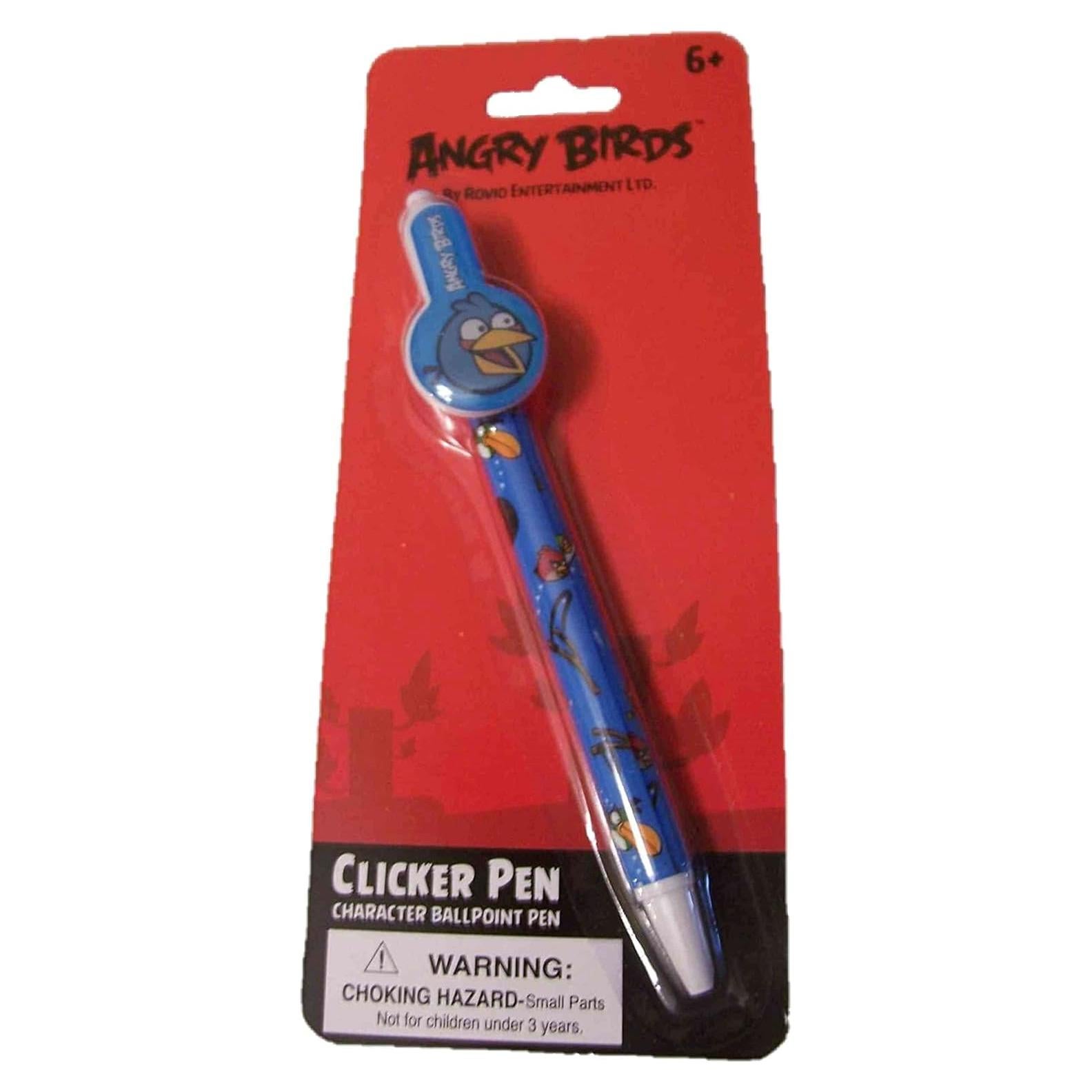 Bolígrafo Clicker Angry Birds Rovio Pájaro Azul Decorativo