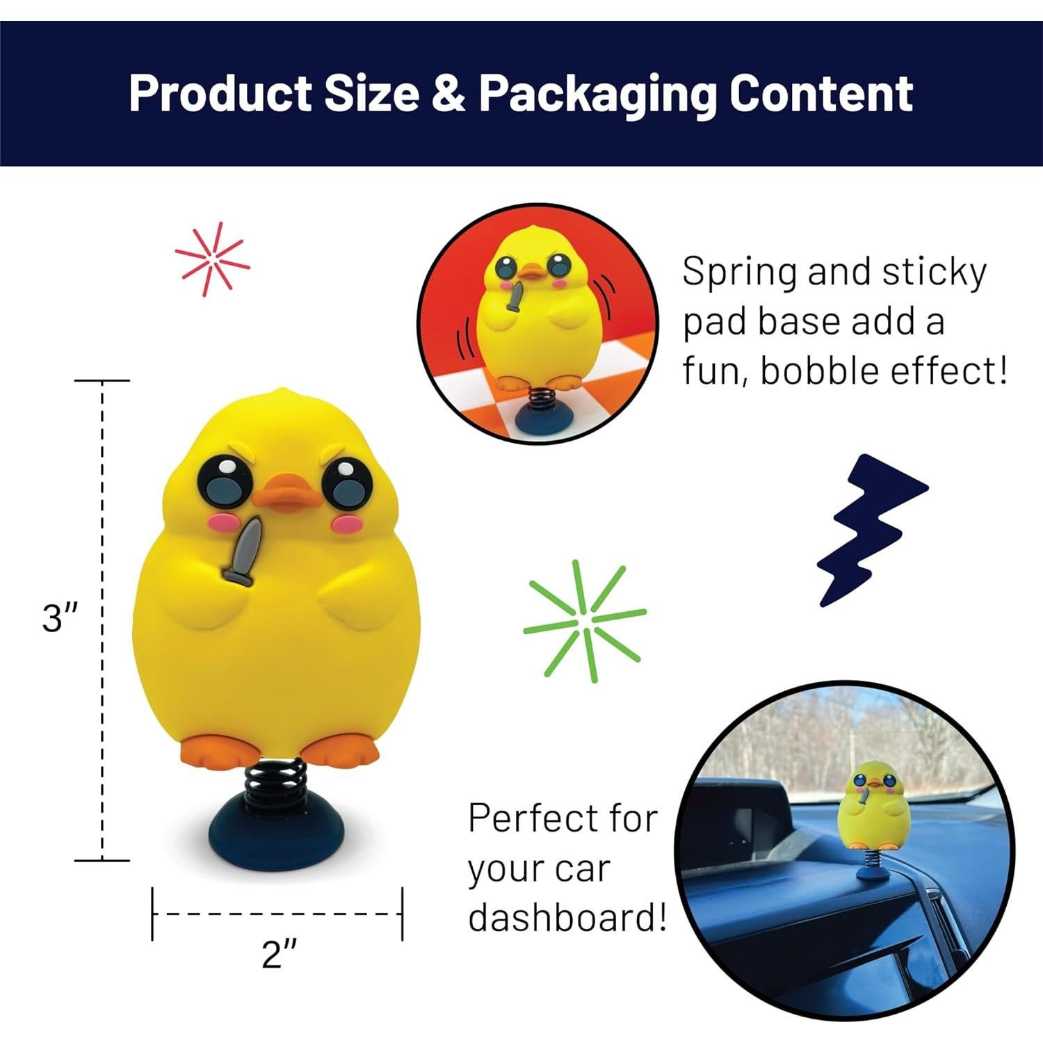 Pato Enojado Bailarín GoofBalls con Cuchillo - 7.62 cm