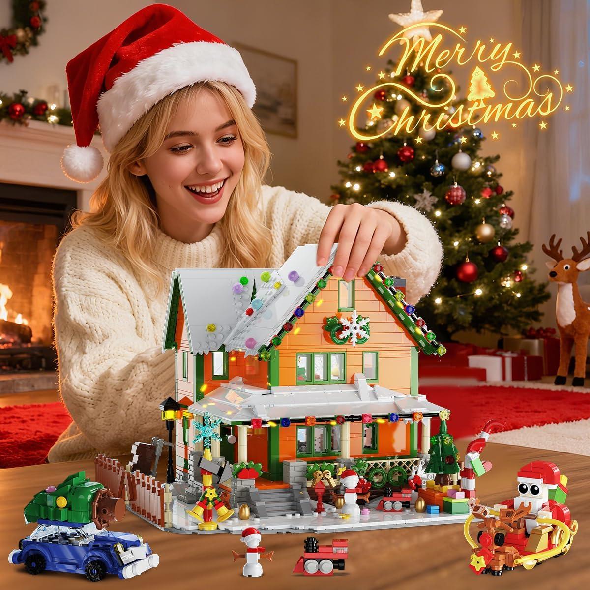 Juego de Construcción Casa de Navidad PLAXSOON 1961 Piezas