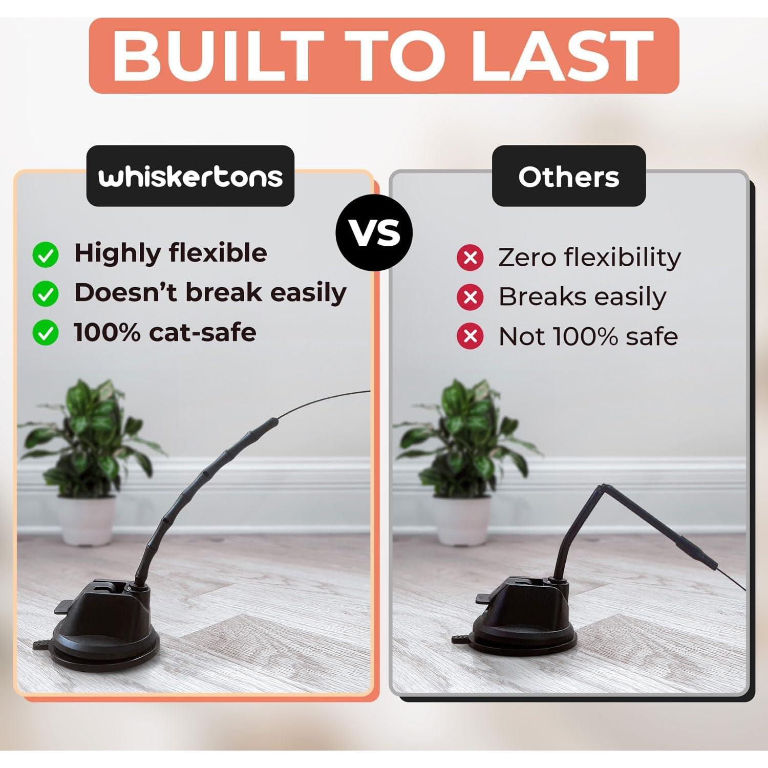 Juego de Juguetes Interactivos para Gatos Whiskertons con 5 Aves