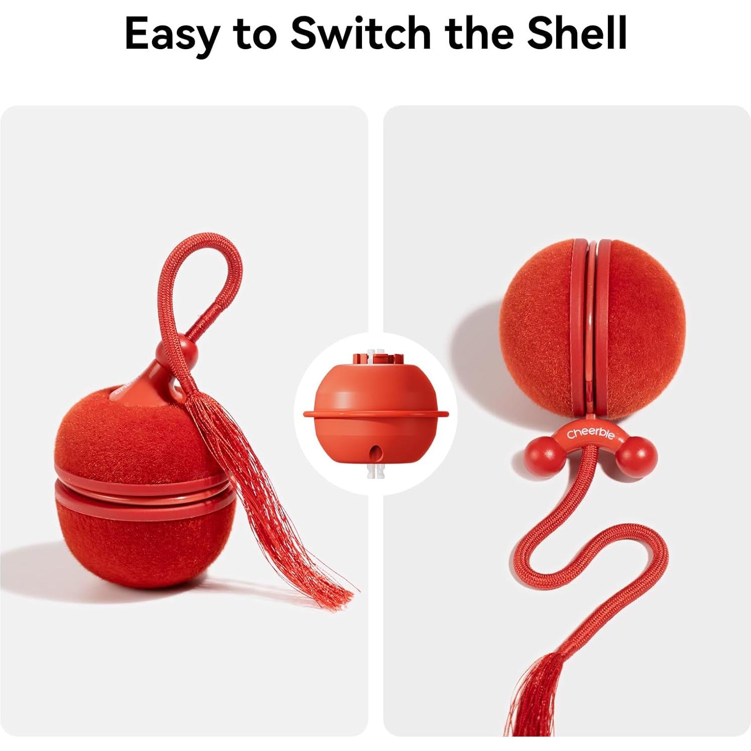 Juguete Interactivo para Gatos Cheerble Duo2 Rojo - Electrónico