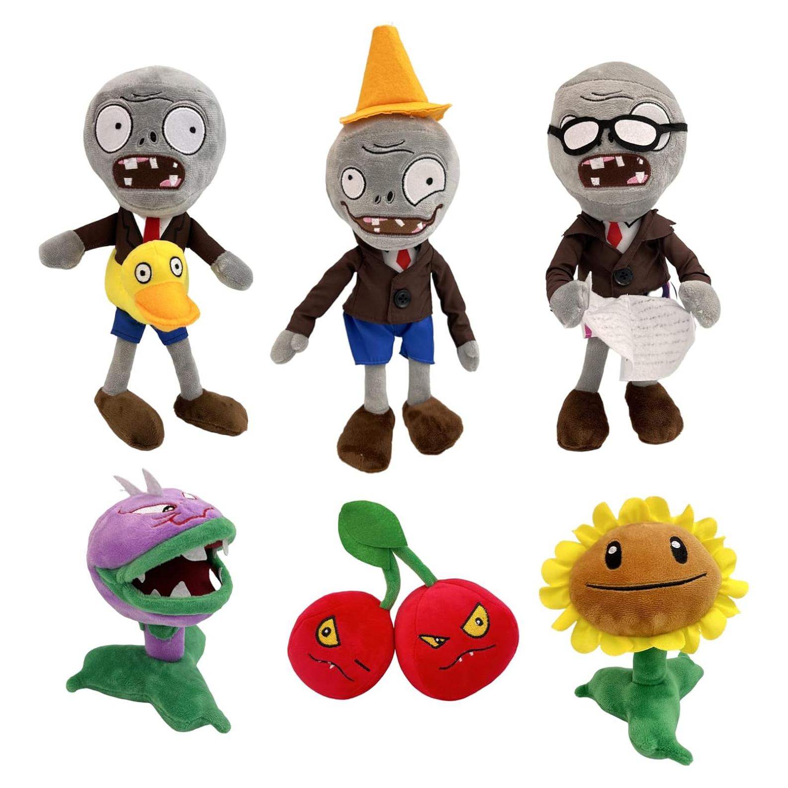 6 Piezas Juguetes de Peluche Plants vs Zombies Dyharnsty