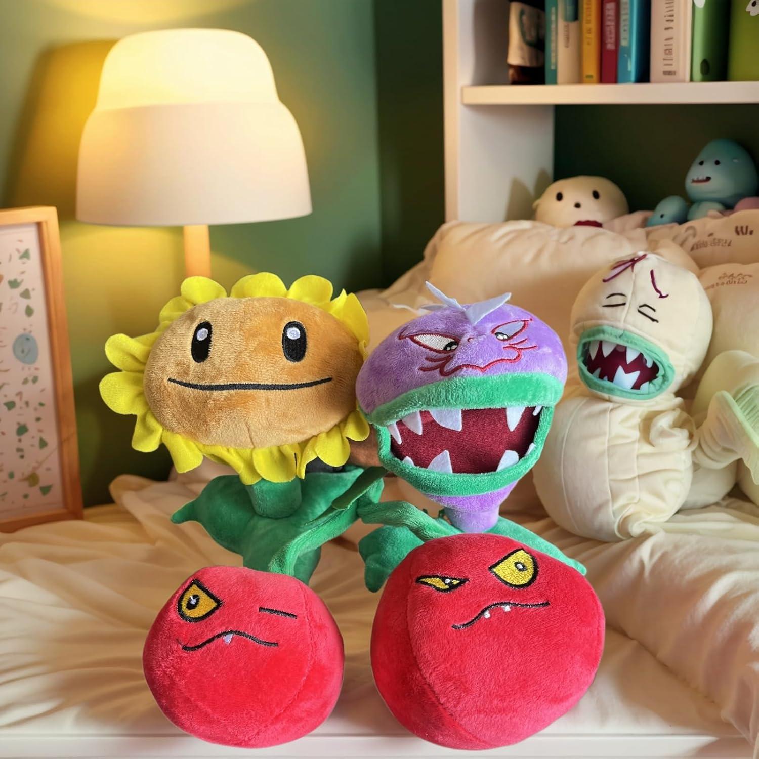 6 Piezas Juguetes de Peluche Plants vs Zombies Dyharnsty