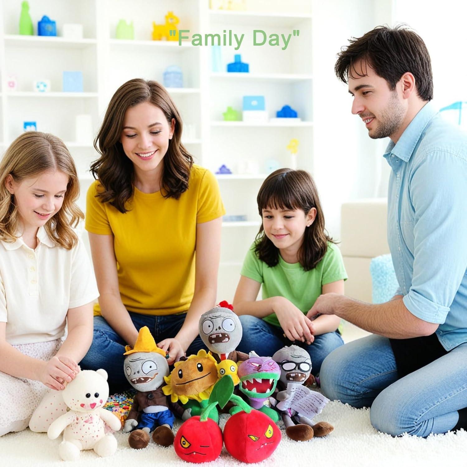 6 Piezas Juguetes de Peluche Plants vs Zombies Dyharnsty