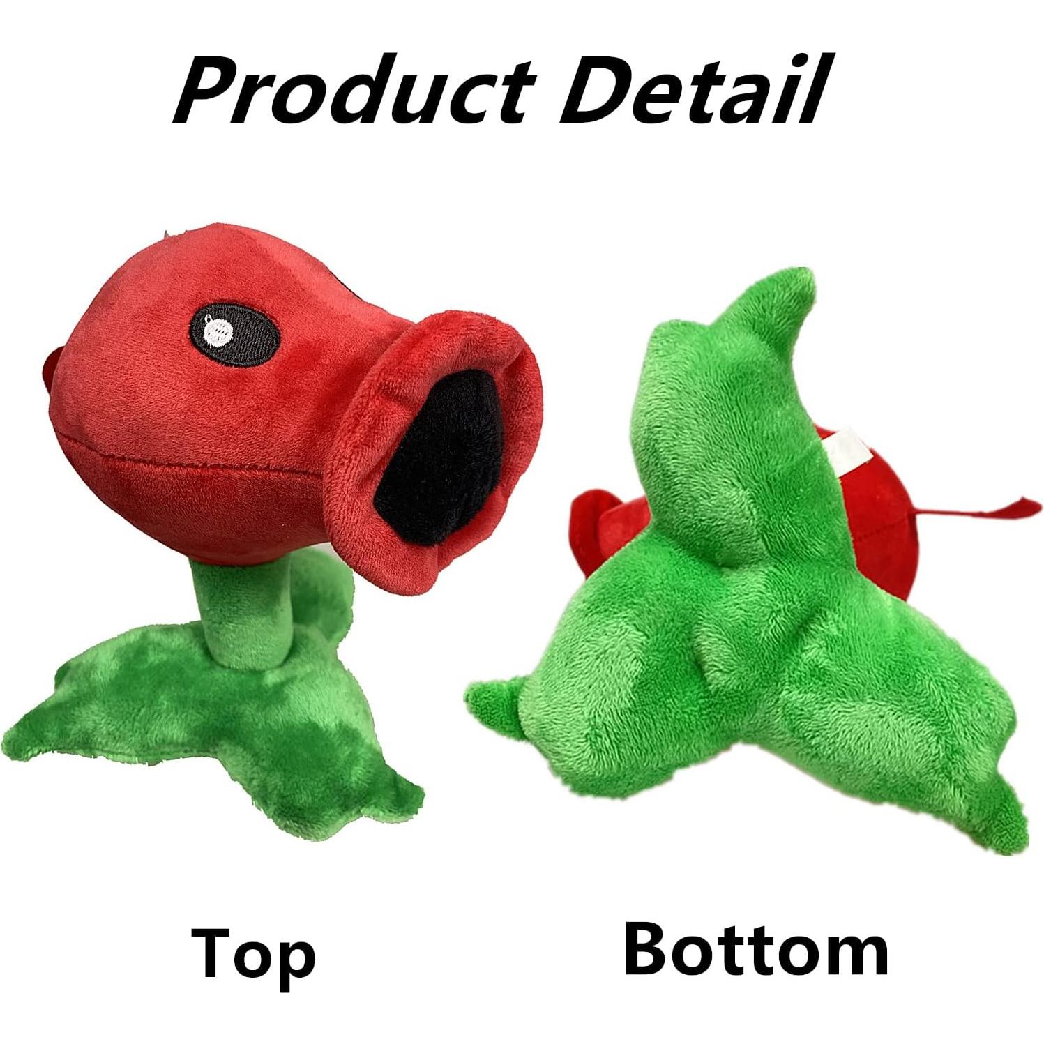 Conjunto de 3 Muñecos de Peluche Plantas vs Zombis PVZ