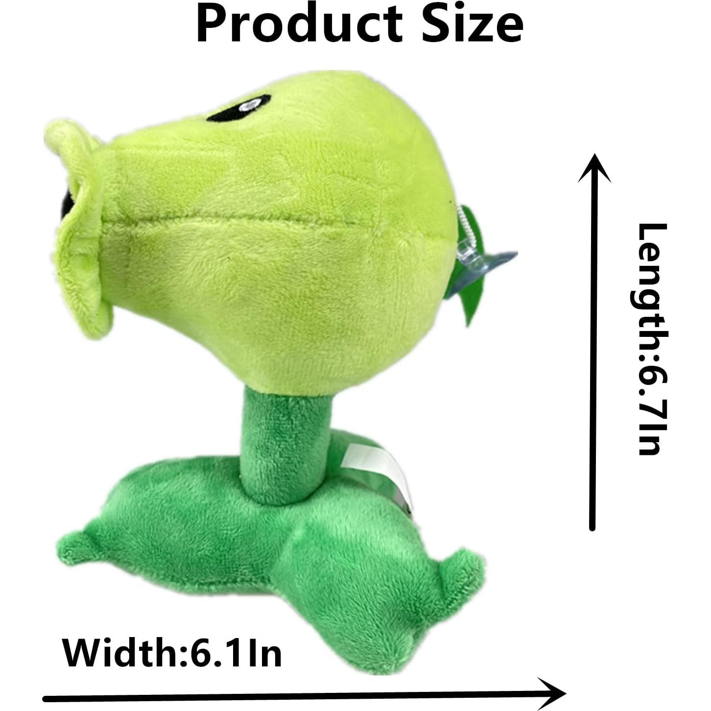 Conjunto de 3 Muñecos de Peluche Plantas vs Zombis PVZ