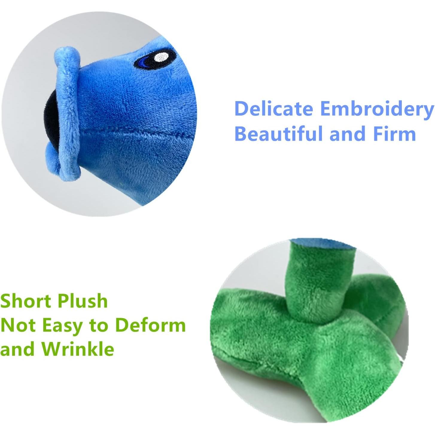 Conjunto de 3 Muñecos de Peluche Plantas vs Zombis PVZ