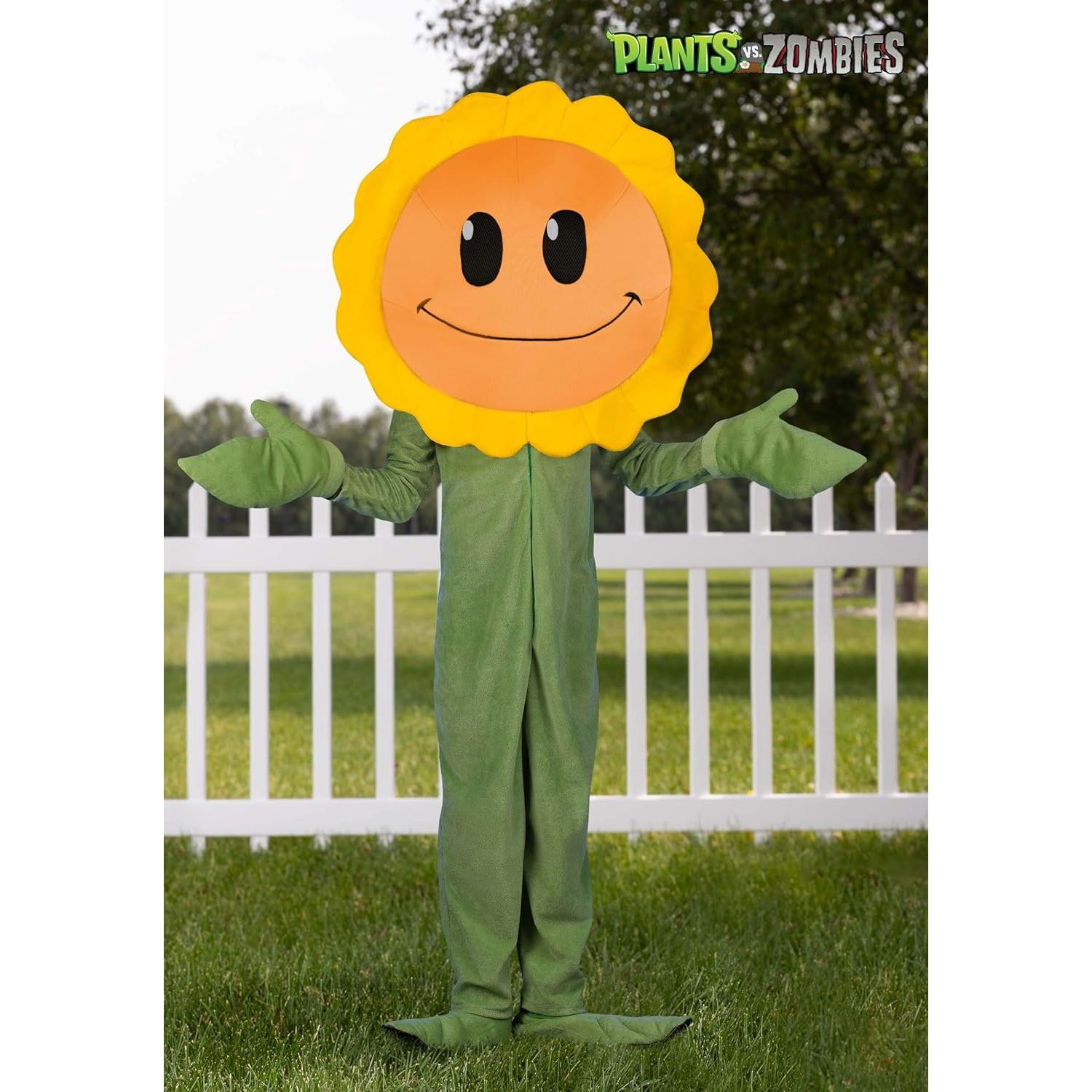 Disfraz Girasol Plants Vs Zombies Niños - Mono Verde XL
