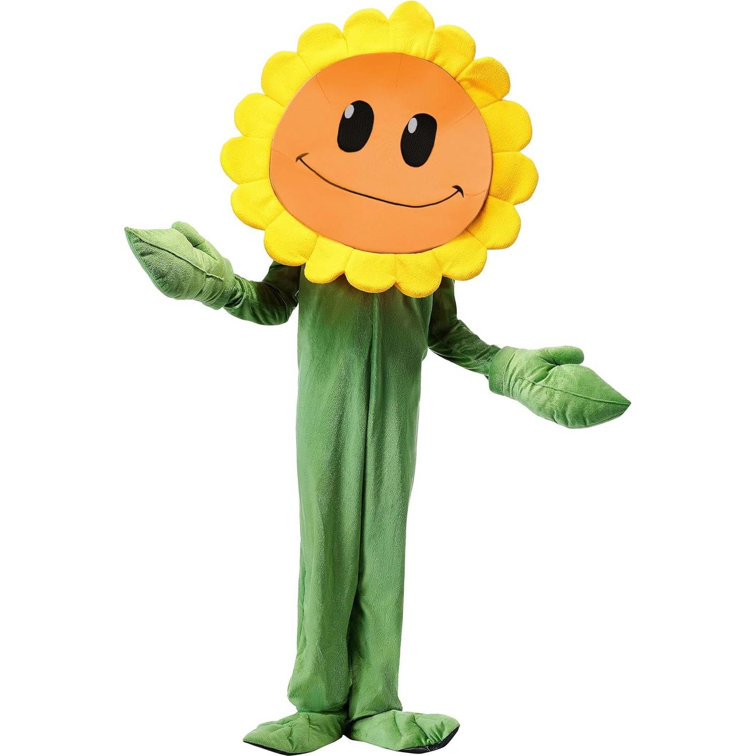 Disfraz Girasol Plants Vs Zombies Niños - Mono Verde XL
