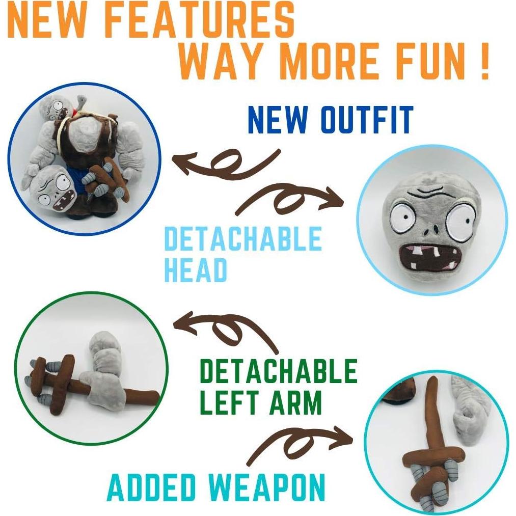 Juguete de Peluche Gargantuar Zombie Tacumo 30.48cm Suave