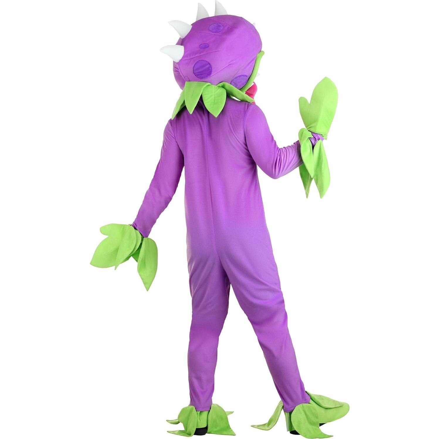 Disfraz Chomper Plantas Vs Zombies Adulto Morado con Máscara