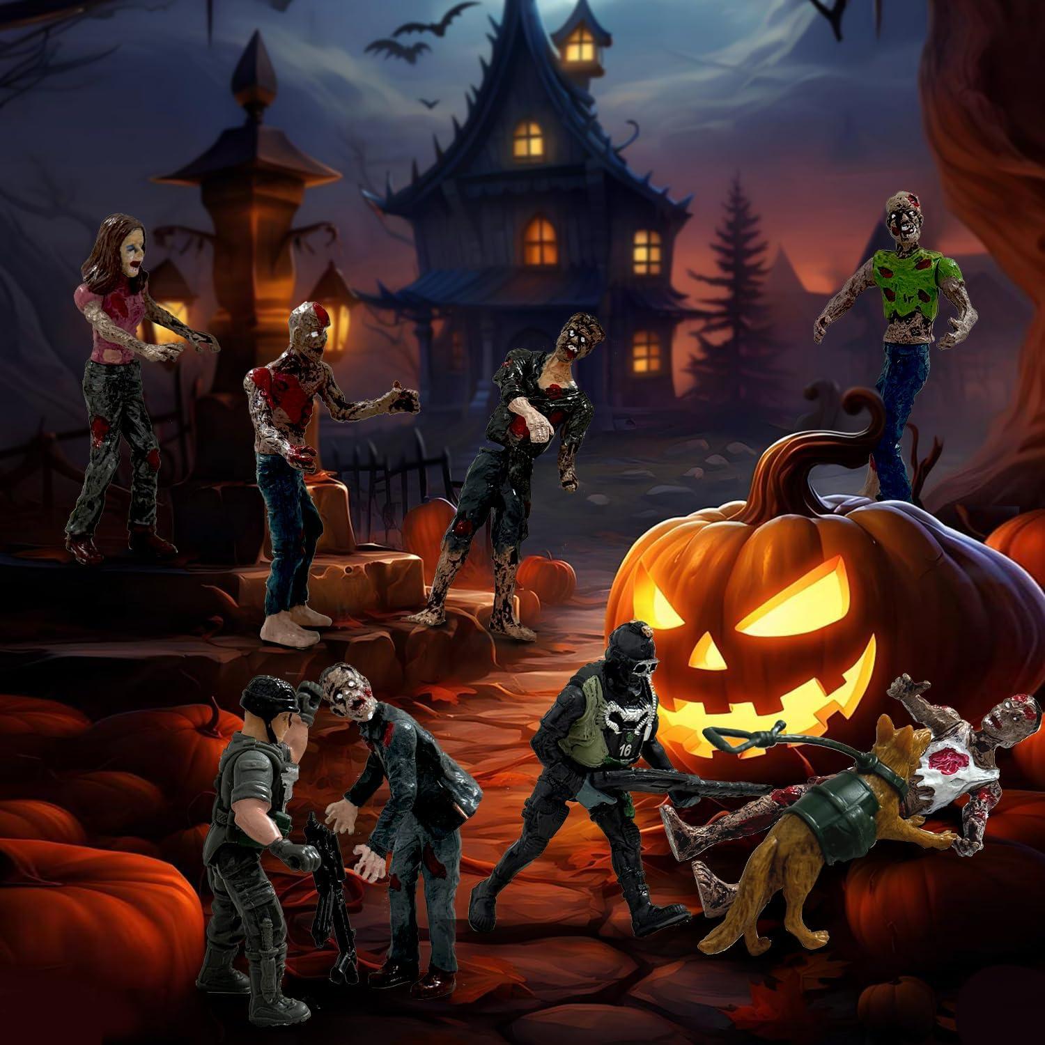 Figuras de Acción Zombis y Ejército 14PCS - Juguetes para Niños