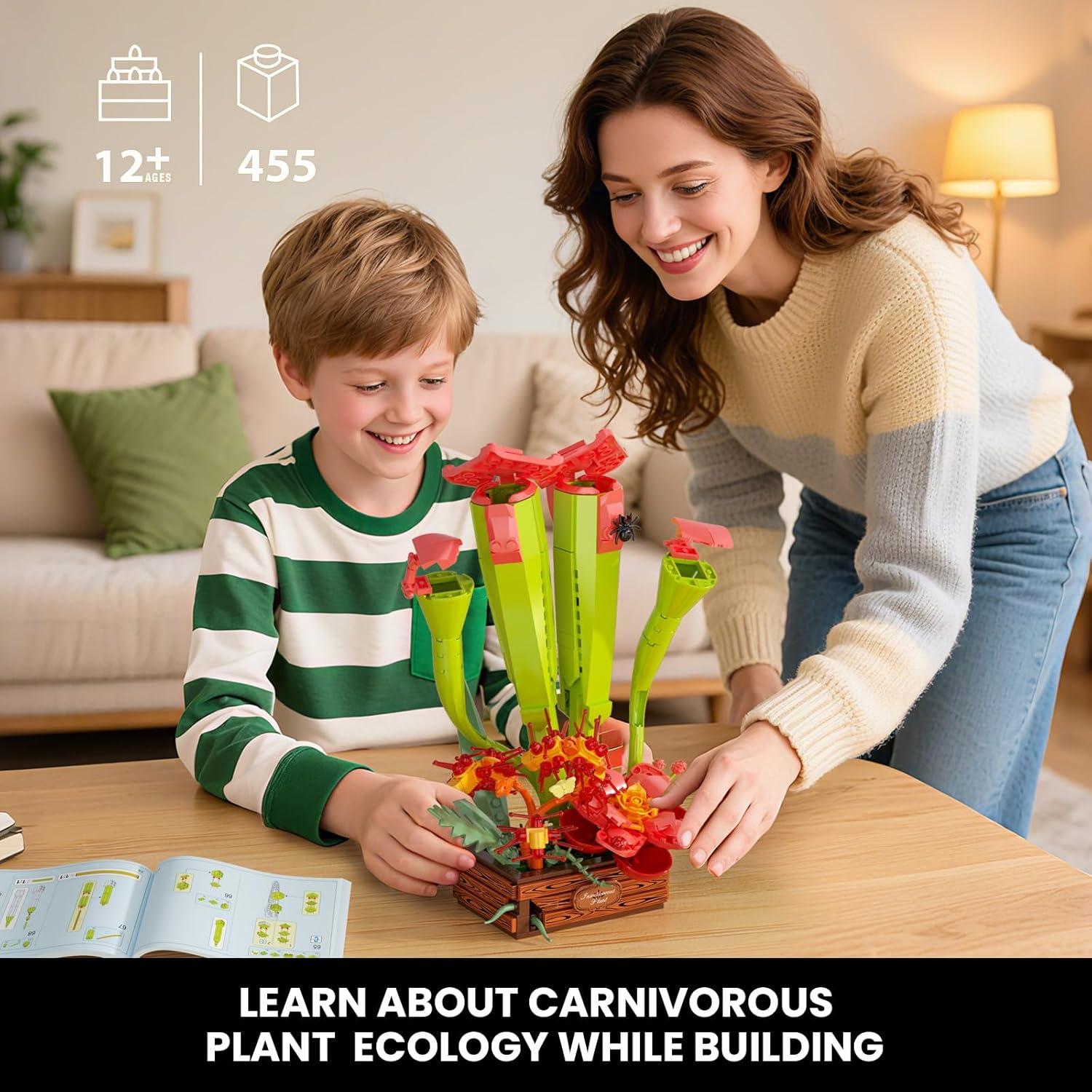 Juego de Construcción Plantas Carnívoras SHAREHB 455PCS