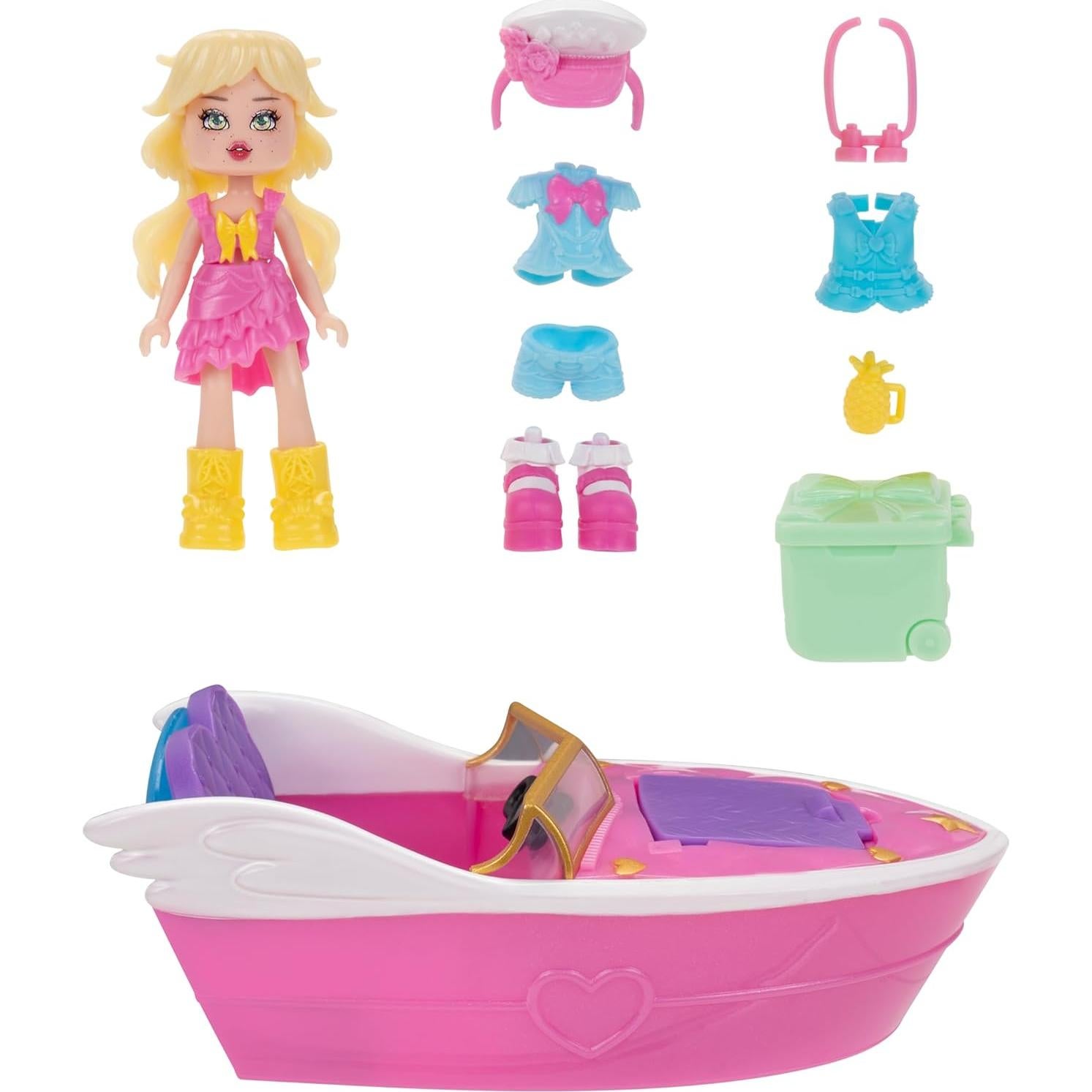 Barco Royale Jazwares con Muñeca 7.5 cm y Artículo Digital