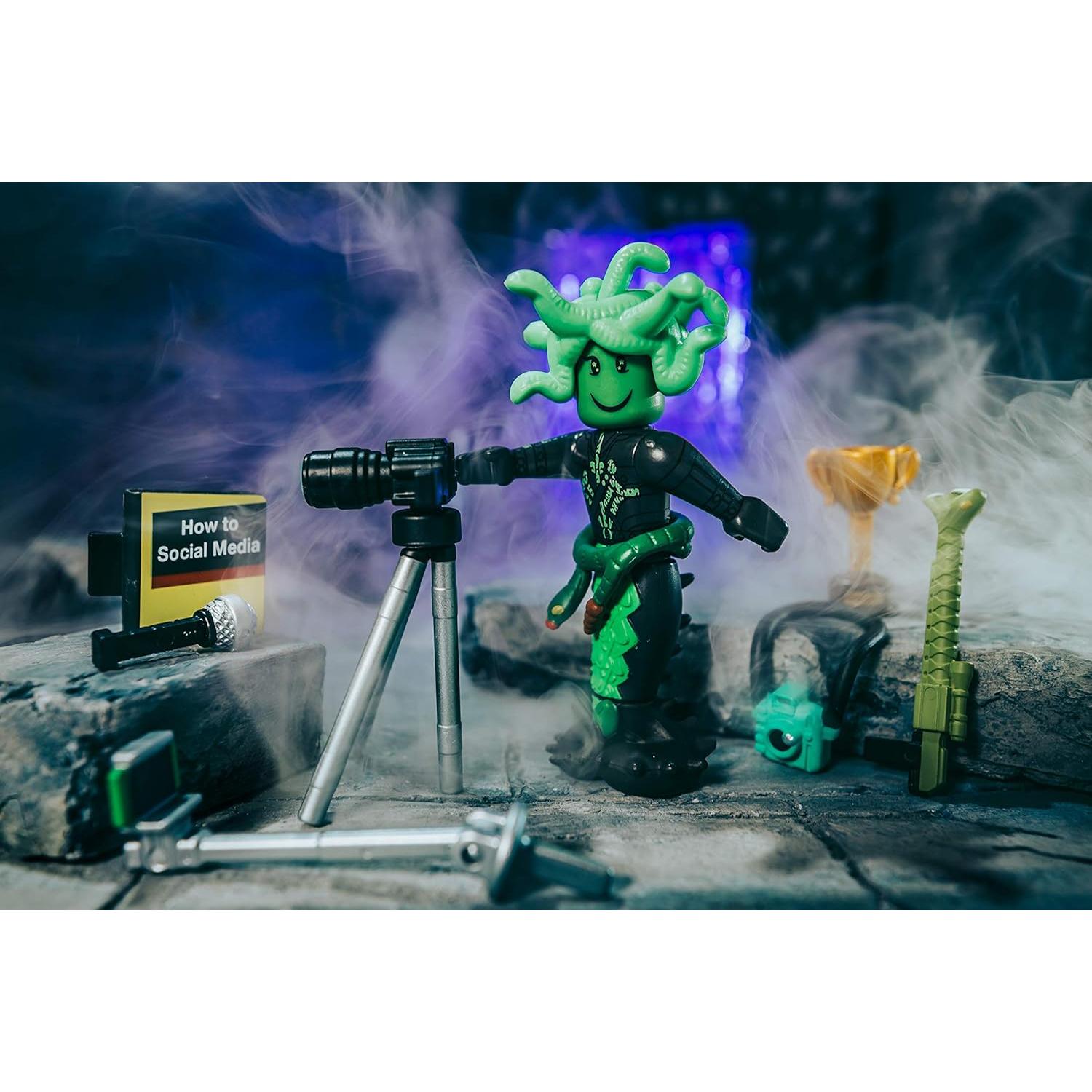 Figura de Acción Influencer Medusa Social Roblox con Accesorios