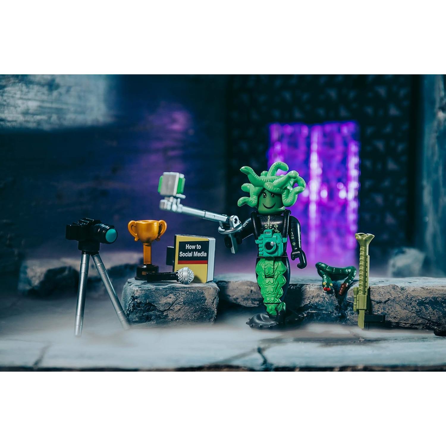 Figura de Acción Influencer Medusa Social Roblox con Accesorios