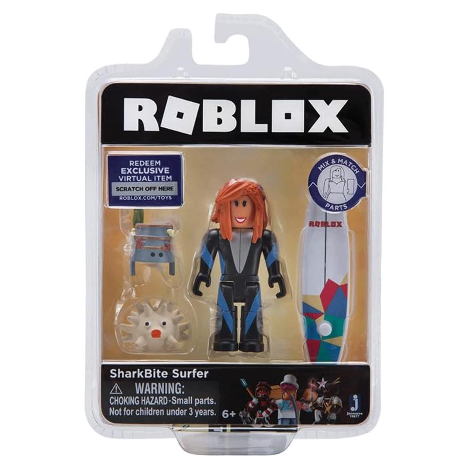 Figura SharkBite Surfer Roblox Jazwares con Código Virtual