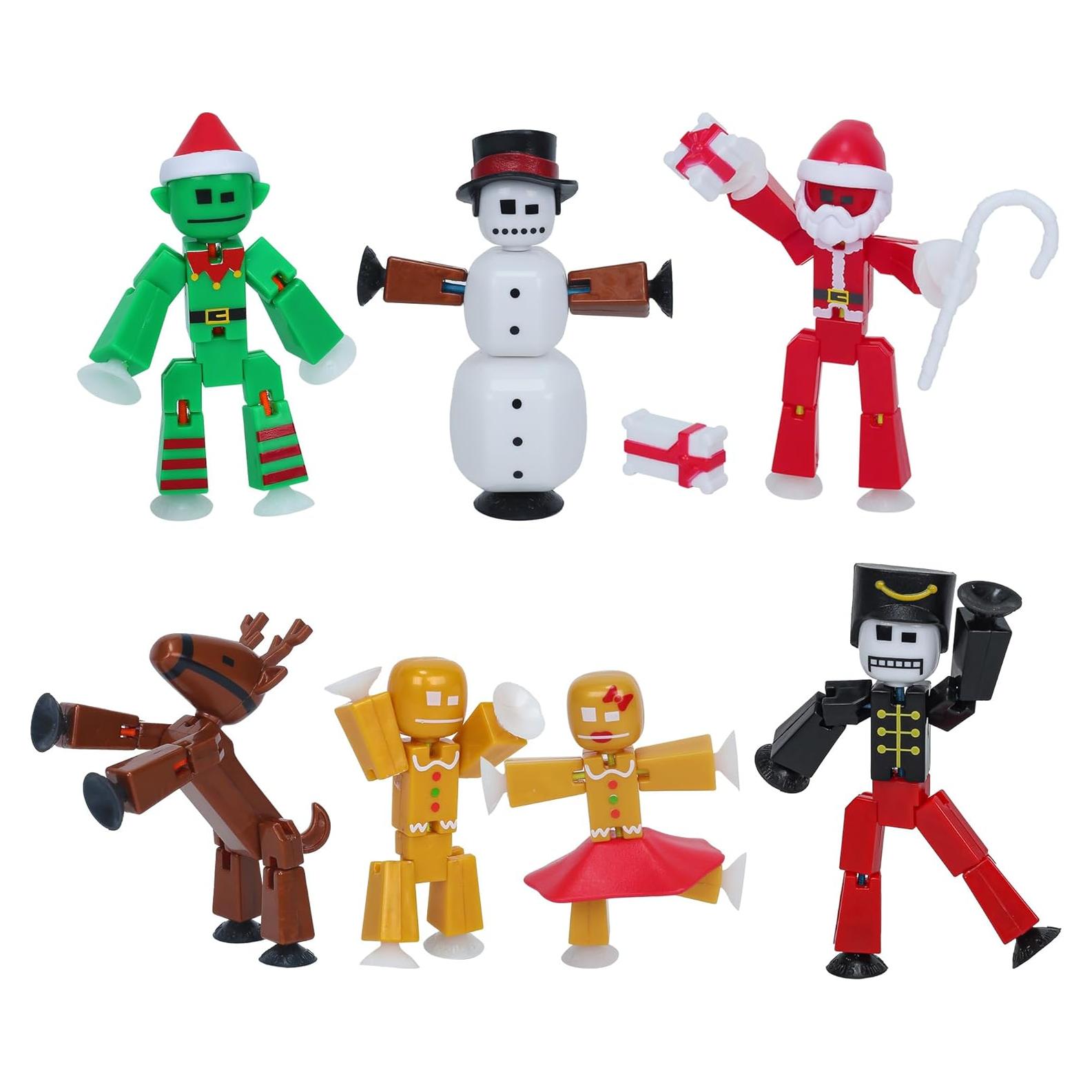 Paquete Navidad StikBot Zing - 7 Figuras + Accesorios