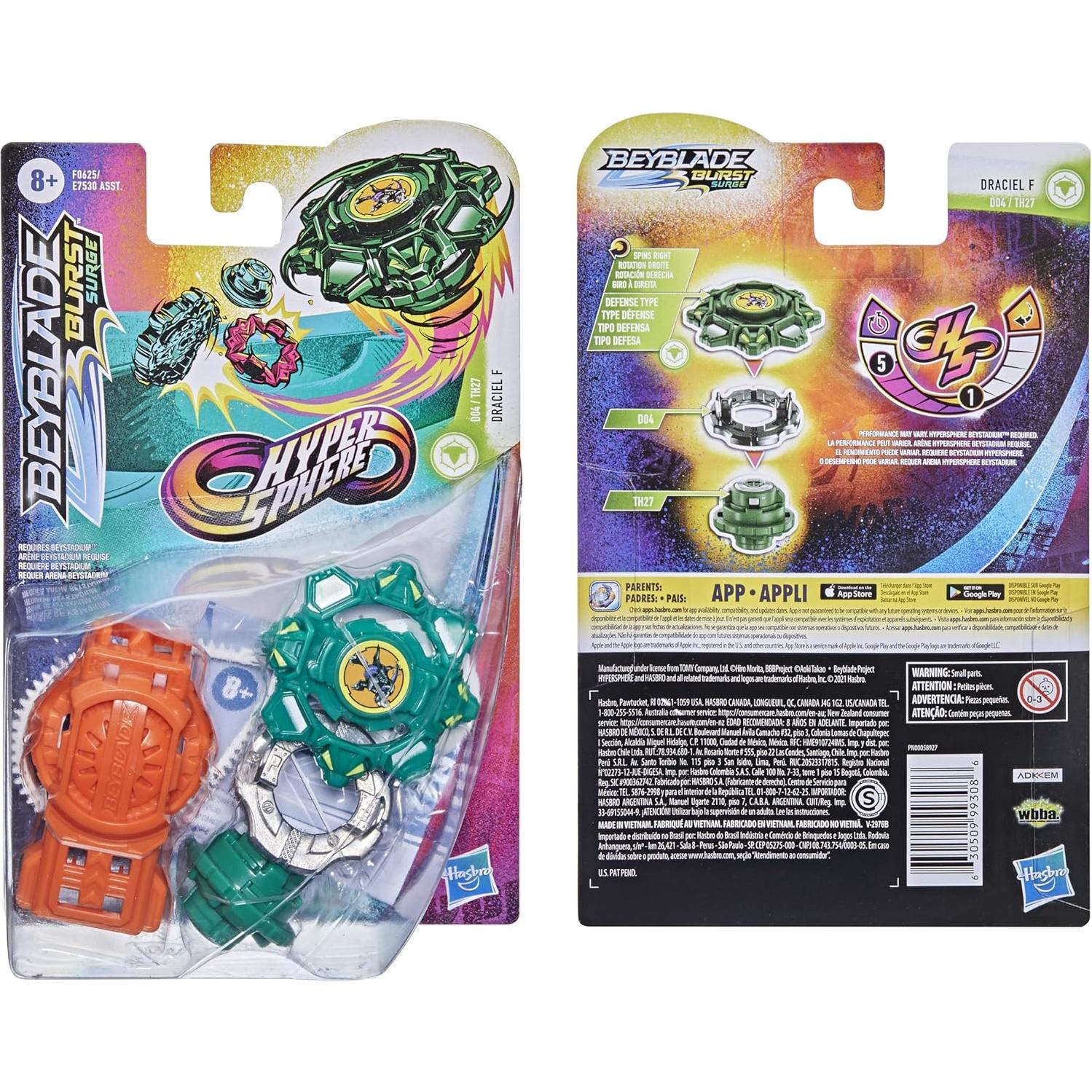 Beyblade Burst Rise Hypersphere Draciel F - Tipo Defensa