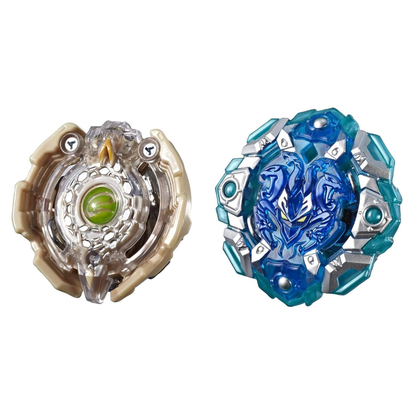 Paquete Doble Beyblade Burst Slingshock Engaard E4 y Quetziko Q4