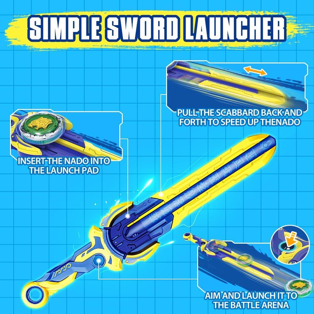 Peonza de Batalla INFINITY NADO Leopardo con Lanzador