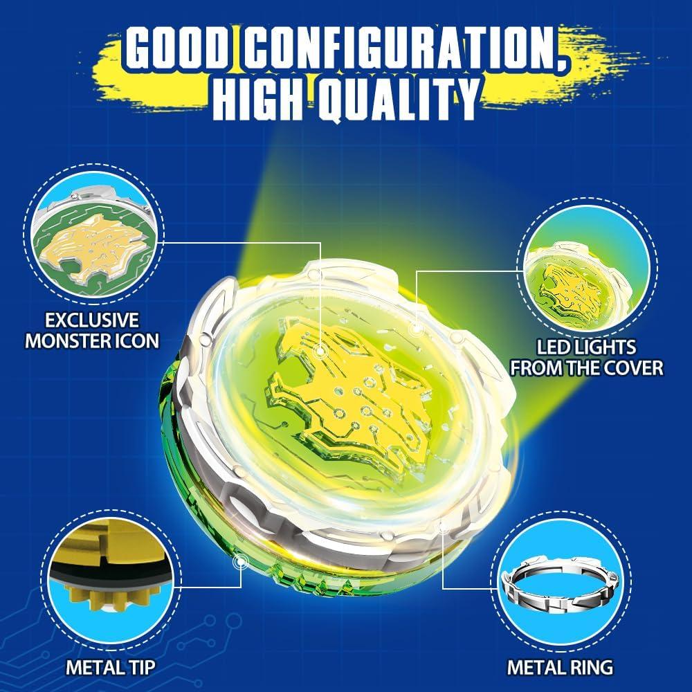 Peonza de Batalla INFINITY NADO Leopardo con Lanzador