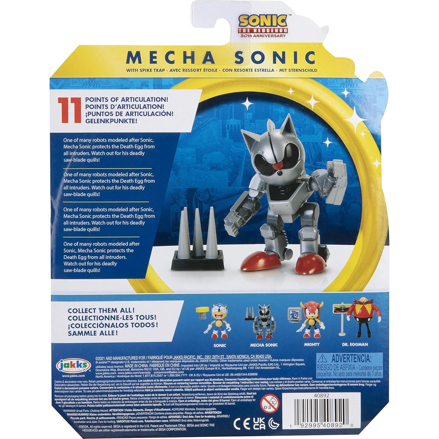 Figura de Acción Sonic The Hedgehog 10.16 cm Mecha Sonic