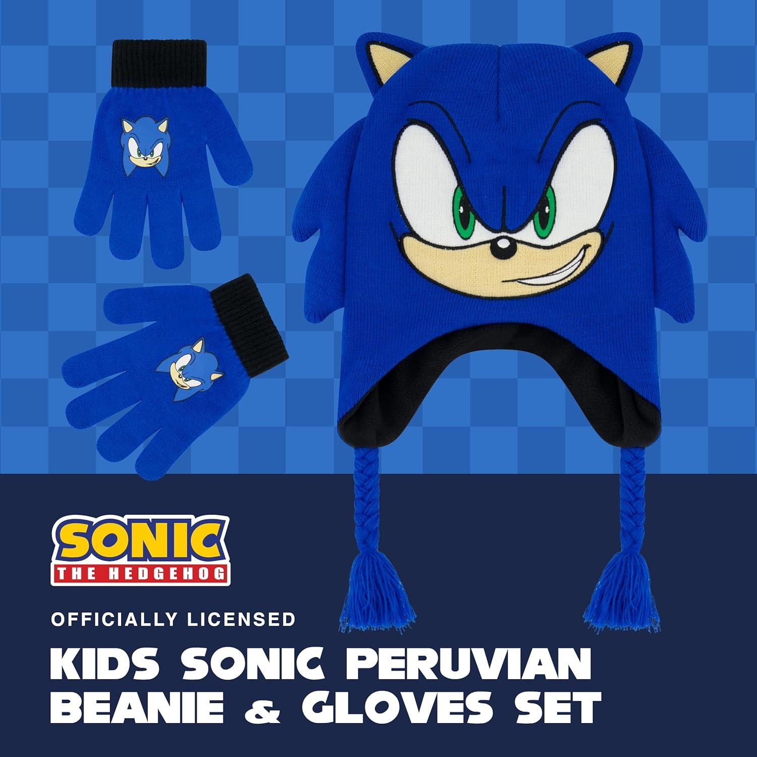 Conjunto Gorro y Guantes Sonic The Hedgehog Concept One